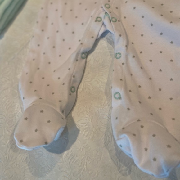 Mint green Onesie & blanket set with elephant print, sz 3-6 months - Picture 6 of 6